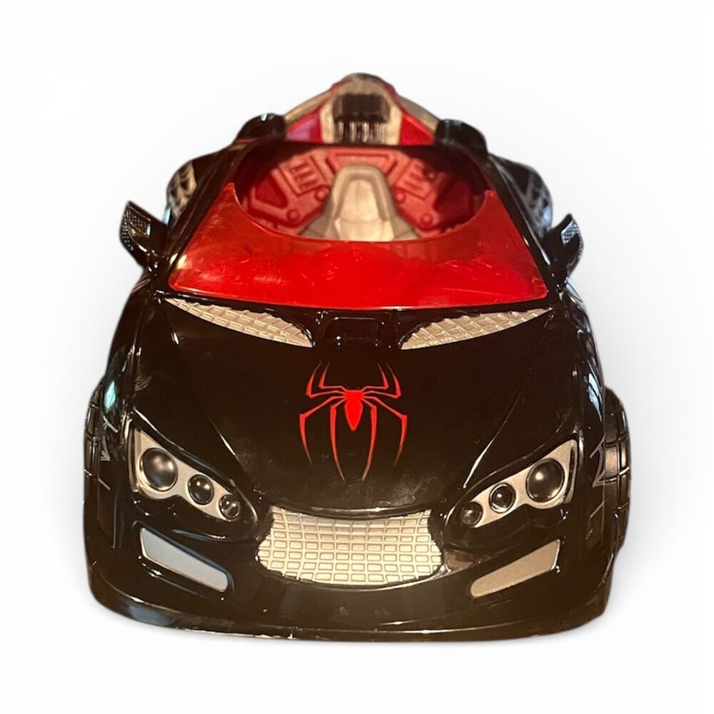 Hasbro Spider-Man Vehicle Spider XR-1 Battle Car Black 12”